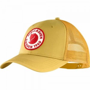 Fjallraven Kanken 1960 Logo Men Hats Yellow | MSDVYRF-23