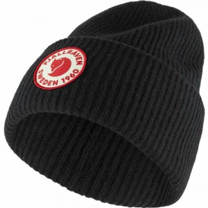 Fjallraven Kanken 1960 Logo Women Beanie Black | IRAJTGS-58