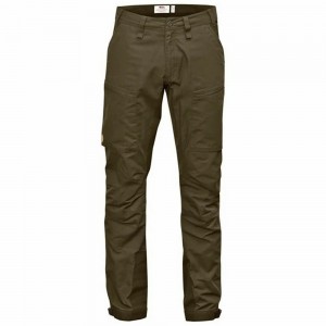 Fjallraven Kanken Abisko Men Hiking Pants Dark Olive | DUVAJTW-27