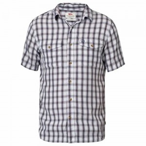 Fjallraven Kanken Abisko Men Shirts Navy | HZTOVFW-08