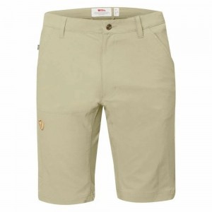 Fjallraven Kanken Abisko Men Shorts Khaki | LGRHQUN-23