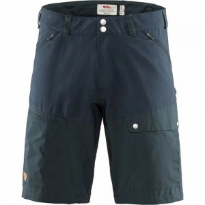 Fjallraven Kanken Abisko Men Shorts Navy | SXBUHIP-36