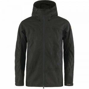 Fjallraven Kanken Abisko Men Trekking Jacket Black | XCFDZEO-52