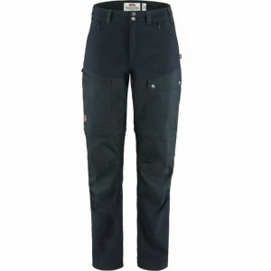 Fjallraven Kanken Abisko Women Hiking Pants Dark Navy | QPUKRFN-83