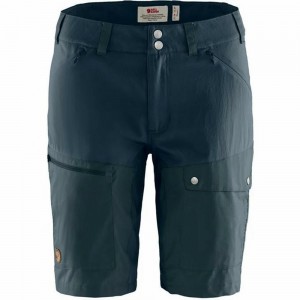 Fjallraven Kanken Abisko Women Shorts Navy | CHBALGS-63