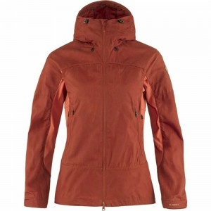 Fjallraven Kanken Abisko Women Trekking Jacket Red | RUSXGQA-41