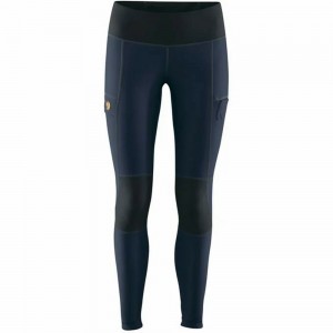 Fjallraven Kanken Abisko Women Trekking Tights Navy | ILNJXEU-08