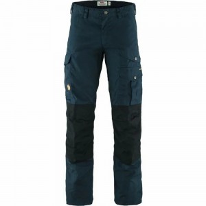 Fjallraven Kanken Barents Pro Men Hiking Pants Navy Black | MHXQJKC-54