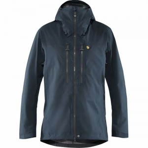 Fjallraven Kanken Bergtagen Men Mountaineering Jacket Blue | SRJBXFZ-12