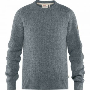 Fjallraven Kanken Greenland Men Sweater Grey | NQIYVJE-72