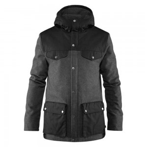 Fjallraven Kanken Greenland Men Winter Jacket Grey | YLXBAGK-04