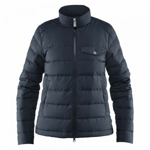 Fjallraven Kanken Greenland Women Down Jackets Navy | MPVSNLZ-12