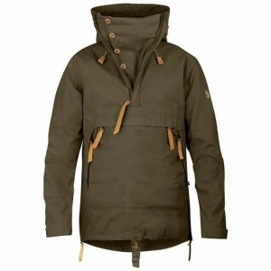 Fjallraven Kanken High Coast Men Anorak Dark Olive | KARDPMU-16