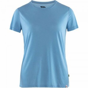 Fjallraven Kanken High Coast Women T-Shirt Blue | VNZQIUK-12