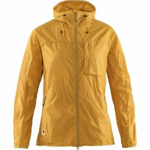 Fjallraven Kanken High Coast Women Trekking Jacket Yellow | SLRICKX-32