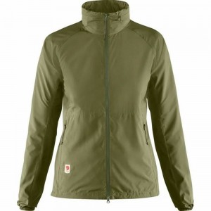 Fjallraven Kanken High Coast Women Trekking Jacket Green | TSPCHBK-19