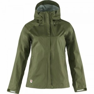 Fjallraven Kanken High Coast Women Wind Jacket Green | WPSCRUN-40