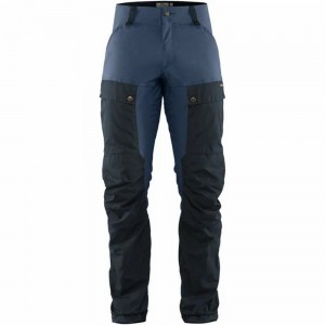 Fjallraven Kanken Keb Men Hiking Pants Navy Blue | WJIAEYU-03