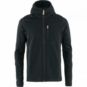 Fjallraven Kanken Keb Men Hoodie Black | LWNDAQC-91