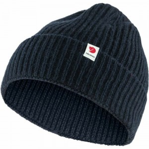 Fjallraven Kanken Logo Women Beanie Navy | CPIAJXZ-59