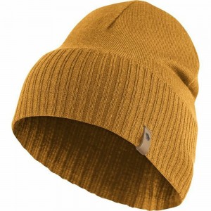 Fjallraven Kanken Merino Women Beanie Yellow | GLEIHXF-93