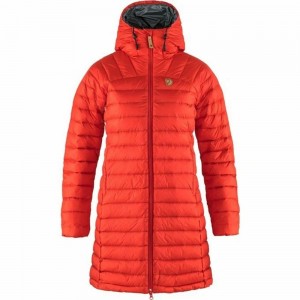 Fjallraven Kanken Snow Flake Women Parka Red | ACQIVOB-21