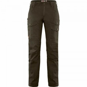 Fjallraven Kanken Vidda Pro Women Hiking Pants Dark Olive | WDKGYJZ-84