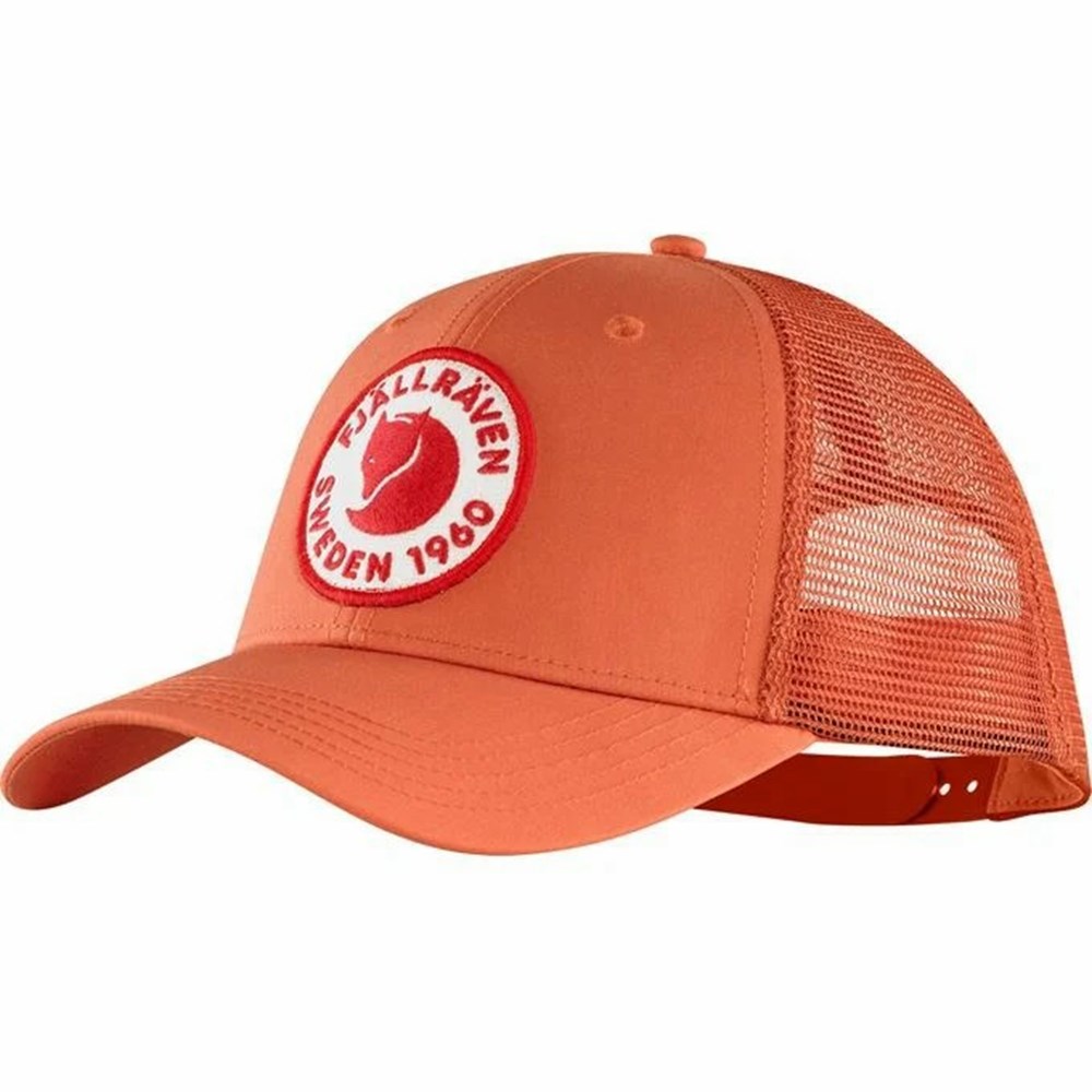 Fjallraven Kanken 1960 Logo Men Hats Red | YOQUMLD-51