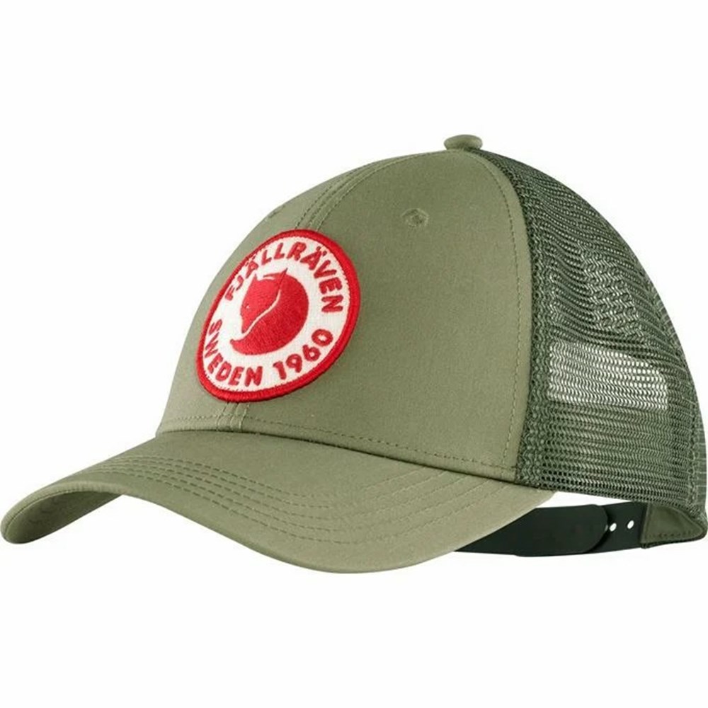 Fjallraven Kanken 1960 Logo Women Hats Green | ELPXUGT-08