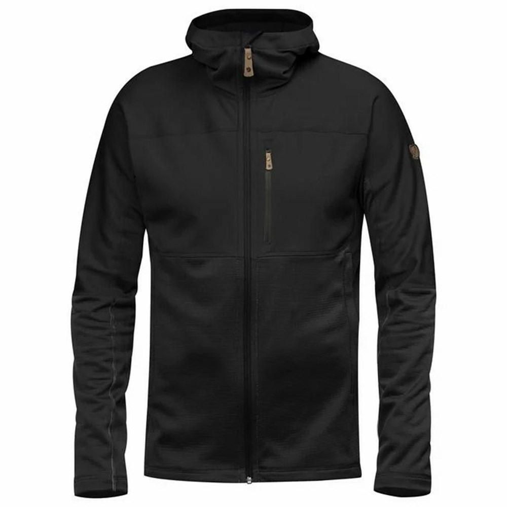 Fjallraven Kanken Abisko Men Fleece Black | TURSABF-16