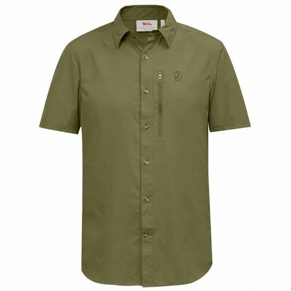 Fjallraven Kanken Abisko Men Shirts Brown | LOVGXCF-51