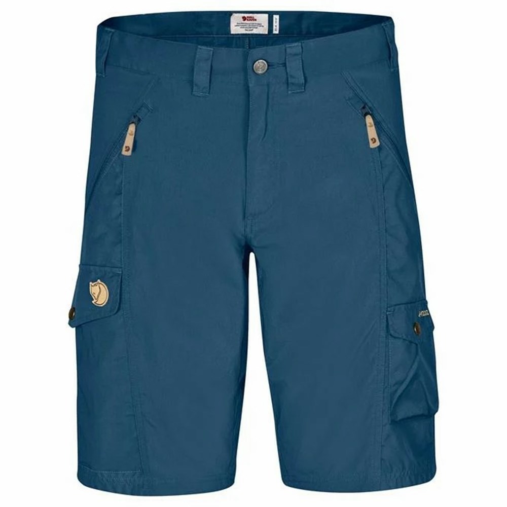 Fjallraven Kanken Abisko Men Shorts Blue | KJGZFLW-60