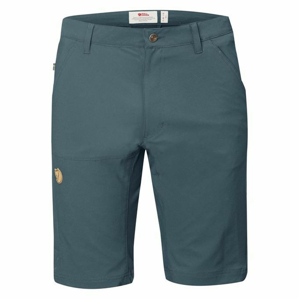 Fjallraven Kanken Abisko Men Shorts Blue | SOVEGRJ-95