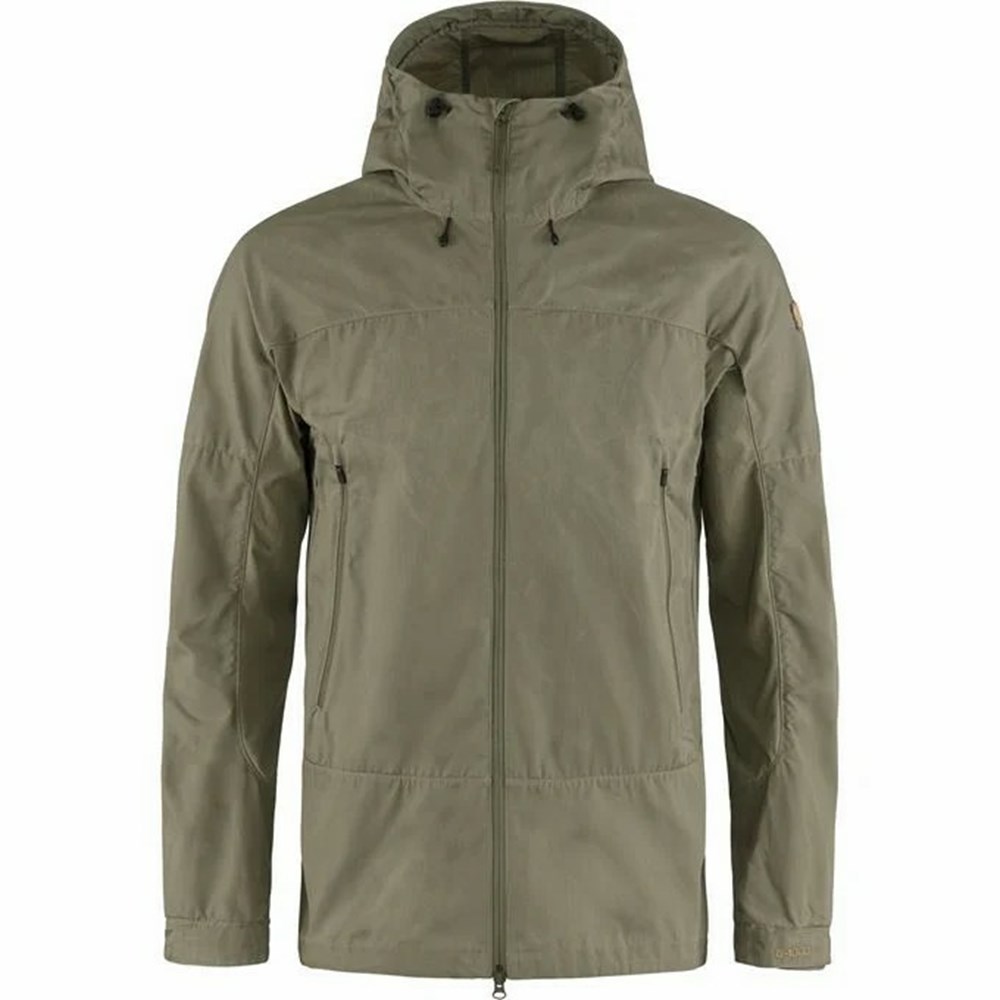 Fjallraven Kanken Abisko Men Trekking Jacket Olive | DSAMGFI-09