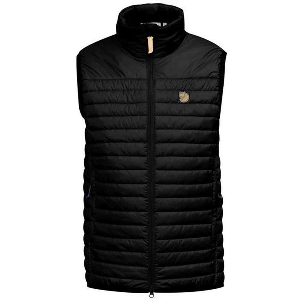 Fjallraven Kanken Abisko Men Vest Black | PDKZCBE-38