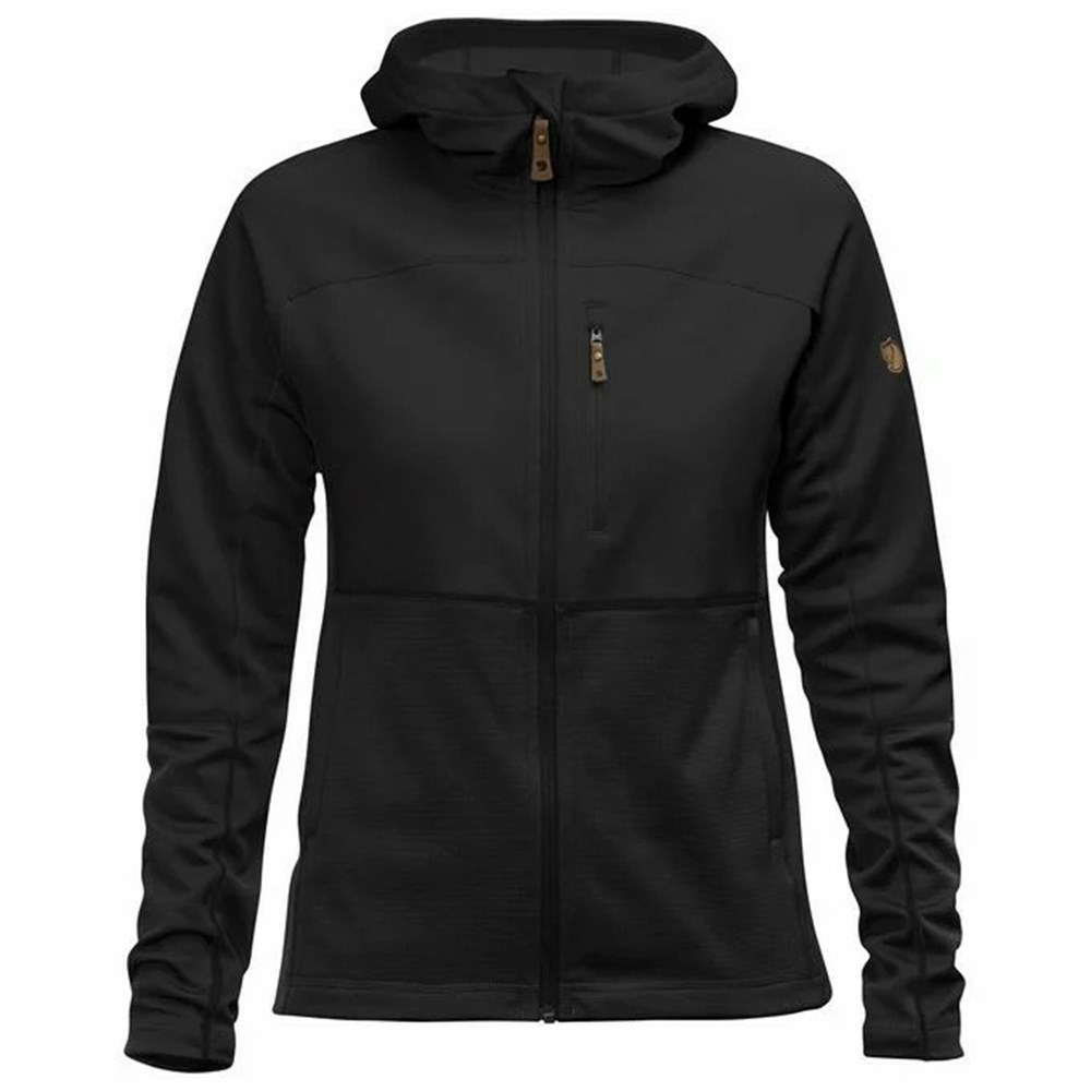 Fjallraven Kanken Abisko Women Fleece Black | KYCNMFE-14