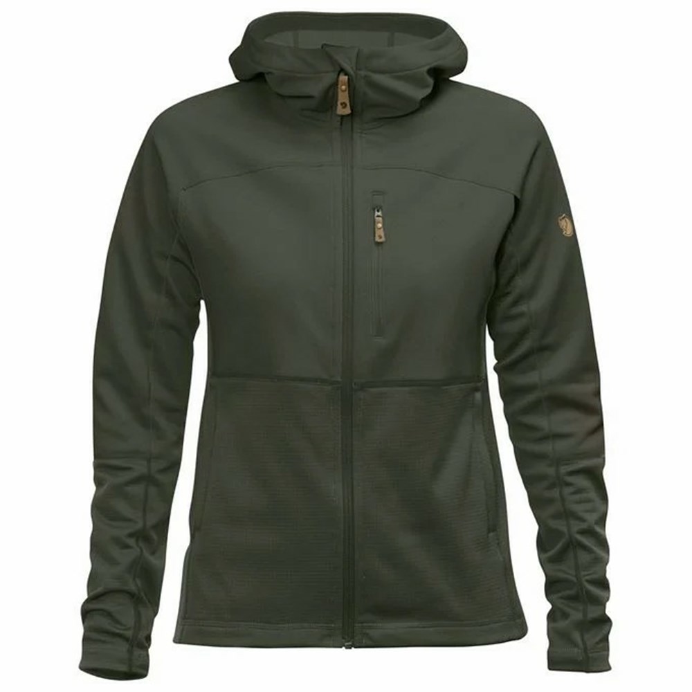 Fjallraven Kanken Abisko Women Fleece Green | PSVDCMR-70