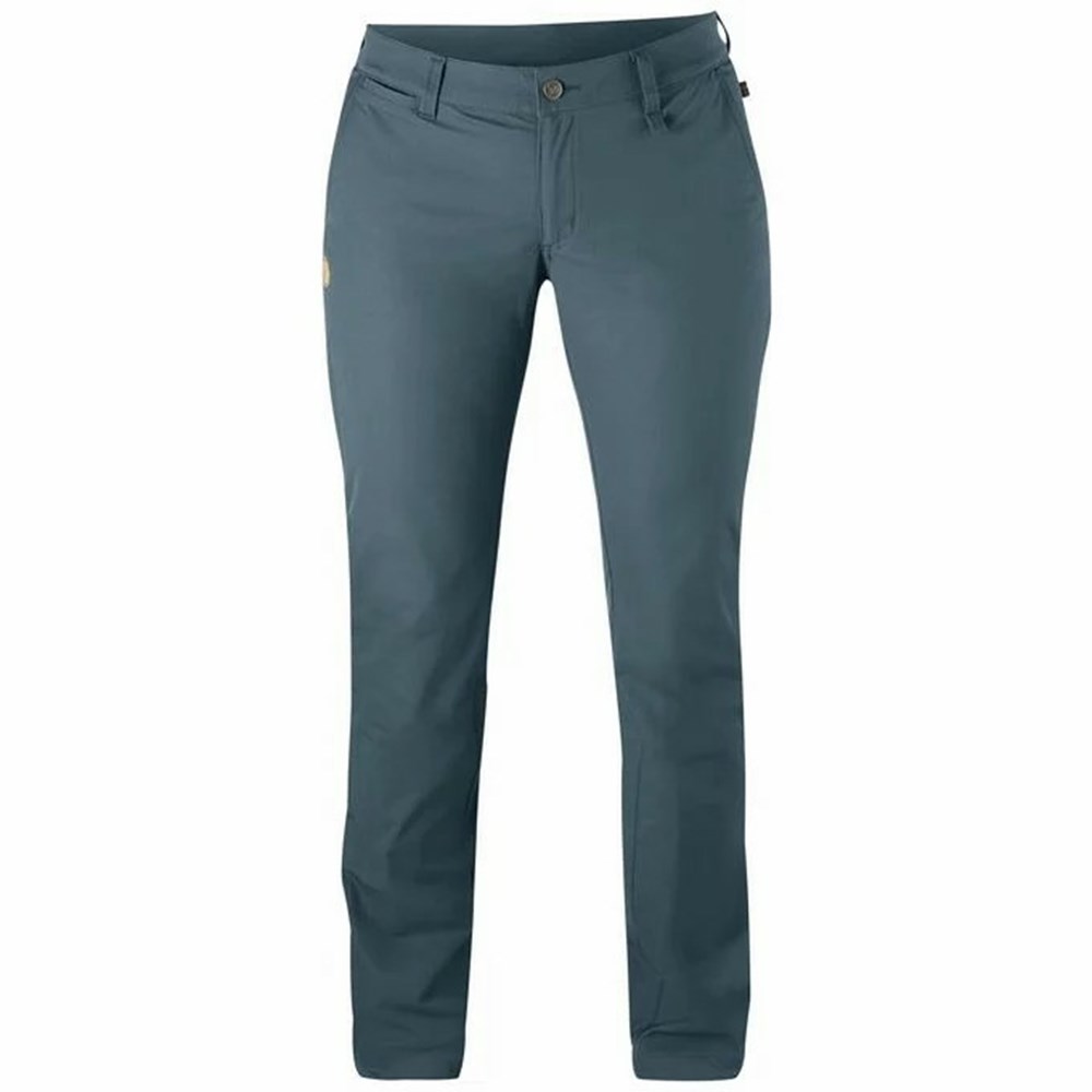 Fjallraven Kanken Abisko Women Hiking Pants Navy | XNOEPAG-80