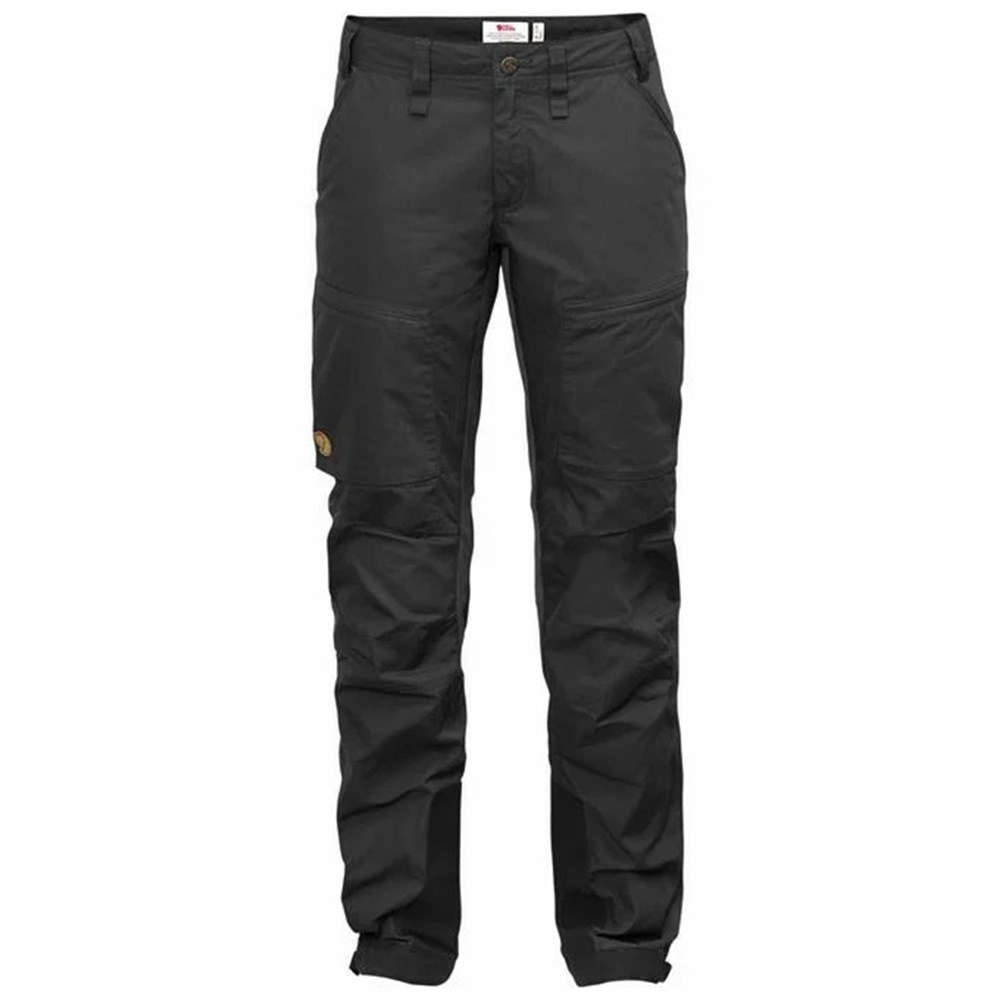 Fjallraven Kanken Abisko Women Hiking Pants Dark Grey | YFUHWRL-86