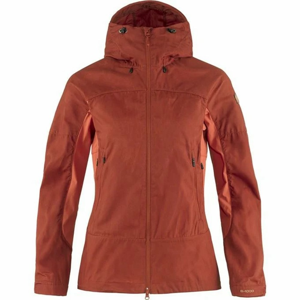 Fjallraven Kanken Abisko Women Trekking Jacket Red | RUSXGQA-41