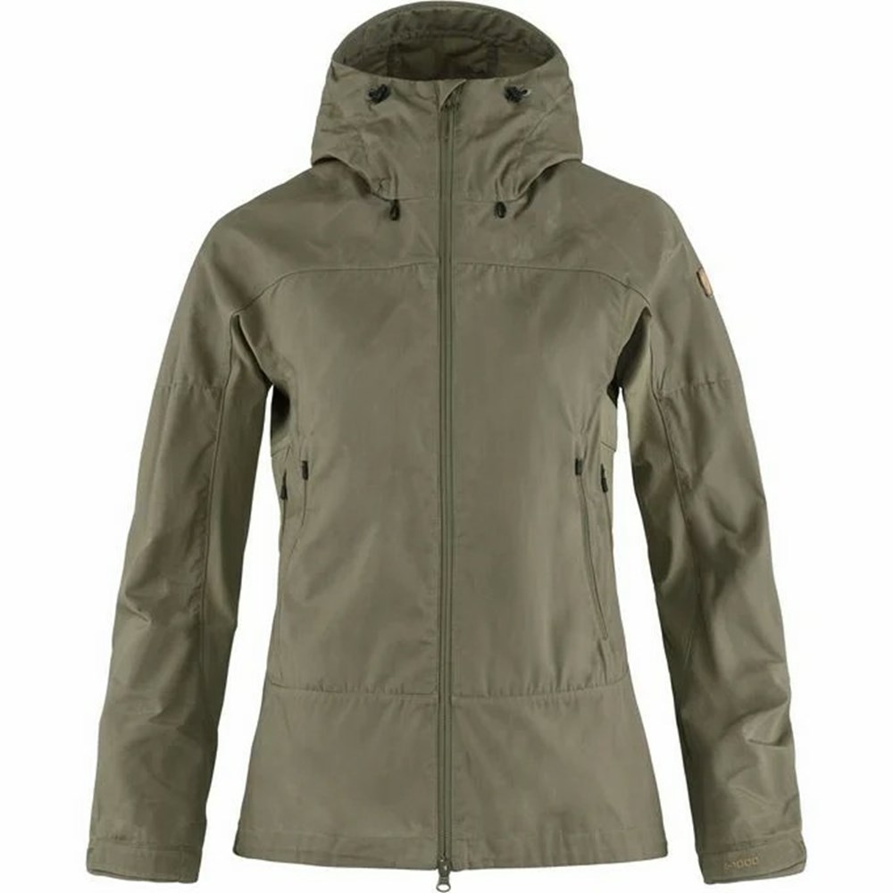 Fjallraven Kanken Abisko Women Trekking Jacket Light Olive | RYIETNW-84