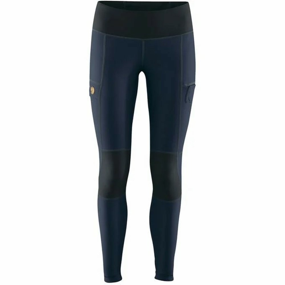 Fjallraven Kanken Abisko Women Trekking Tights Navy | ILNJXEU-08