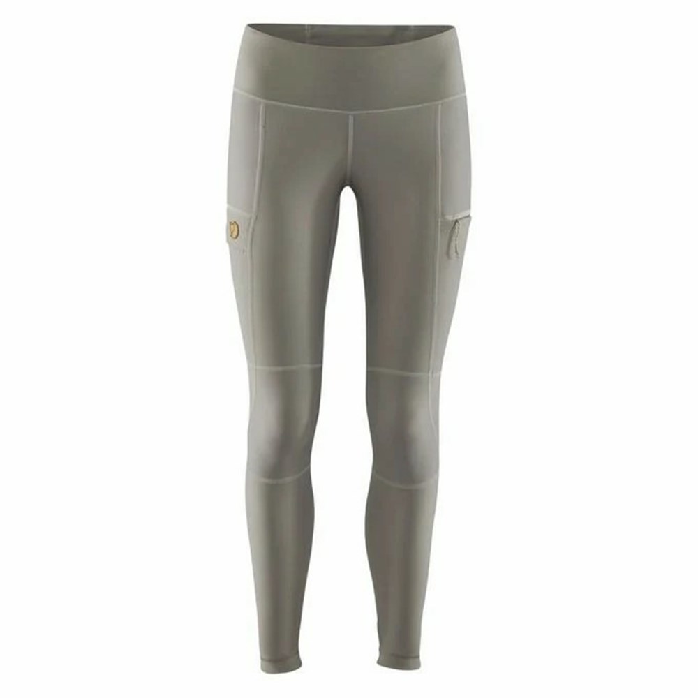 Fjallraven Kanken Abisko Women Trekking Tights Grey | LVMFYWP-50