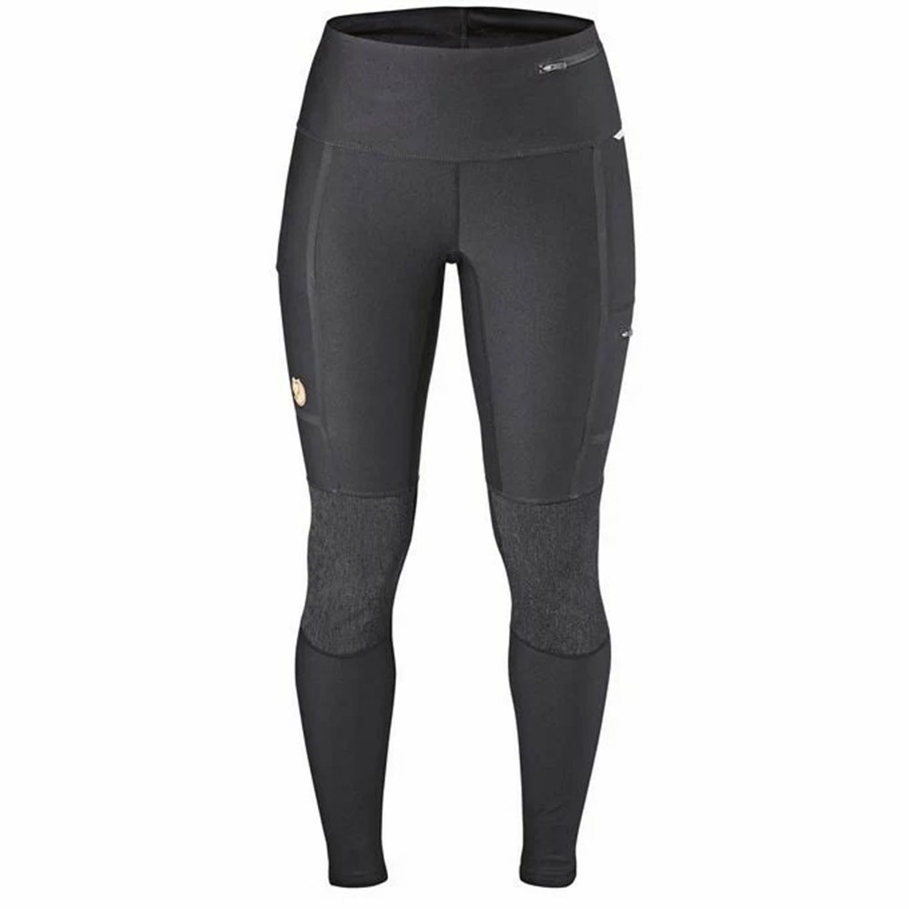 Fjallraven Kanken Abisko Women Trekking Tights Dark Grey | CPEJSHO-51