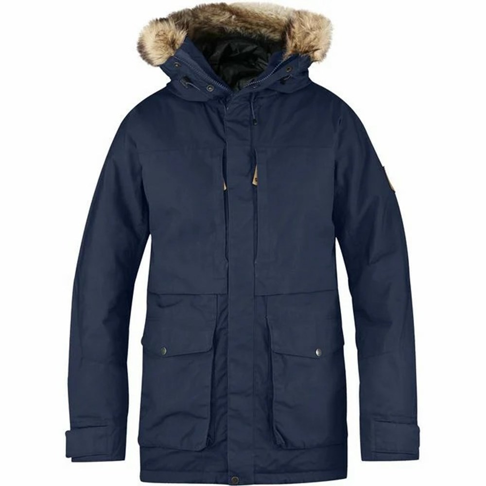 Fjallraven Kanken Barents Men Parka Blue | YGVZDMT-38