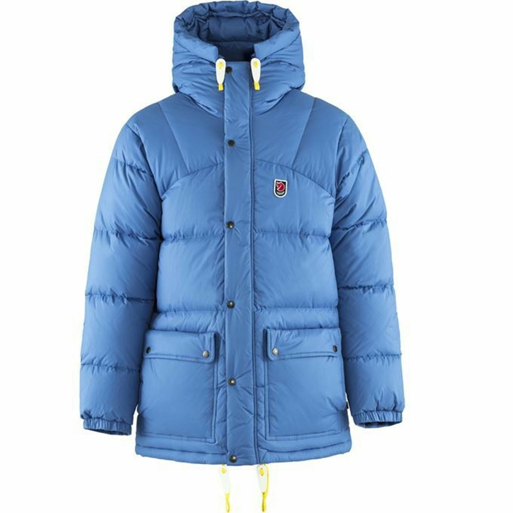 Fjallraven Kanken Expedition Men Down Jackets Blue | CWPYKIO-41