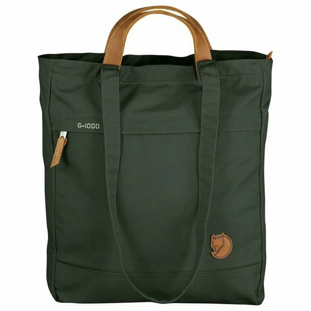 Fjallraven Kanken Foldsack No. 1 Women Shoulder Bags Green | JCTQDRE-41