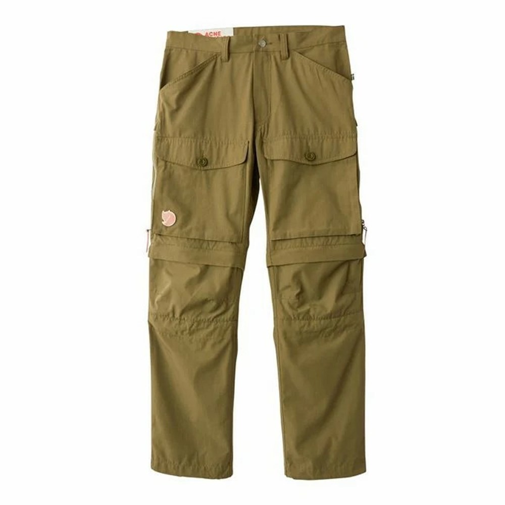 Fjallraven Kanken Gaiter Men Outdoor Pants Green | VKUWRXO-81