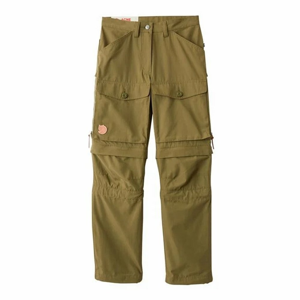 Fjallraven Kanken Gaiter Women Hiking Pants Green | ODNEWYX-12