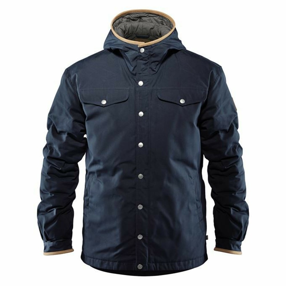 Fjallraven Kanken Greenland Men Down Jackets Navy | LXSWRYN-60